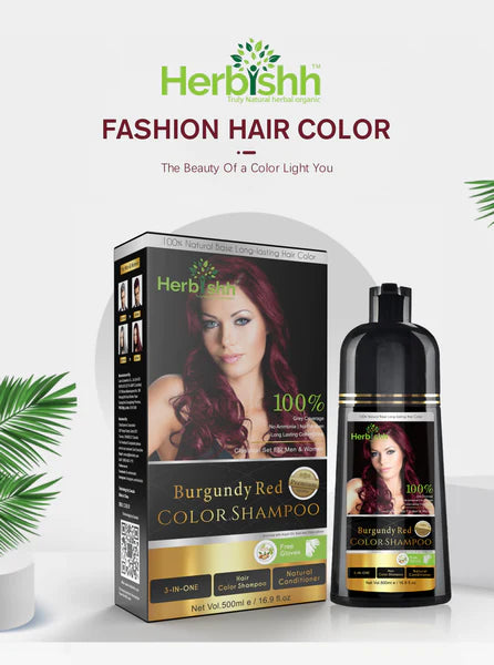 Burgundy Red Hair Color Shampoo