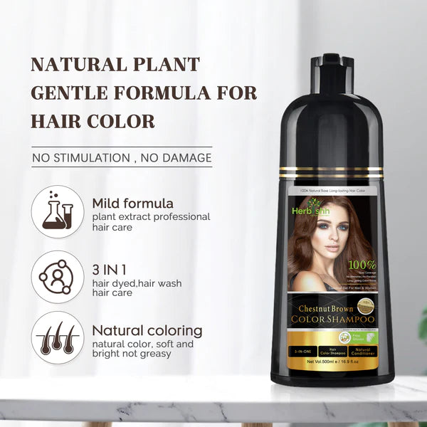 Chestnut Brown Hair Color Shampoo